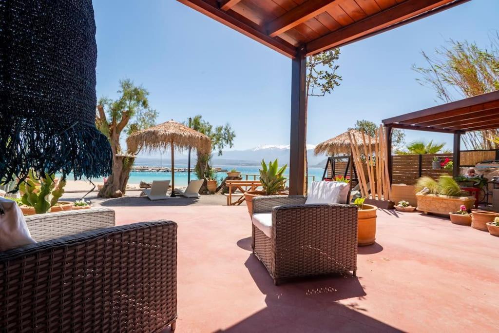 Sea And Sun Metaxy Mas, Brand-New, Beachfront ! Chania  Buitenkant foto