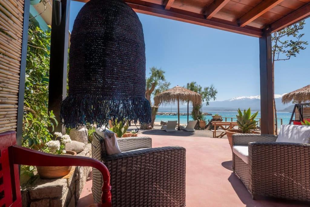 Sea And Sun Metaxy Mas, Brand-New, Beachfront ! Chania  Buitenkant foto